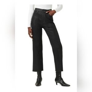 Hudson High Rise Coated Crop Straight Jean